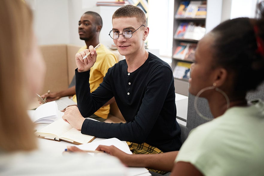 Person in classroom
