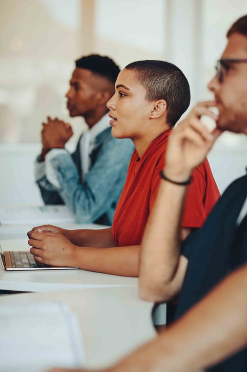 Students in class